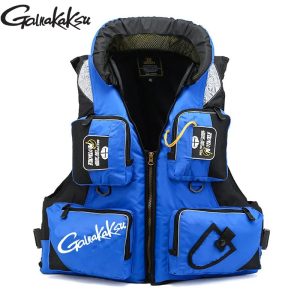 Men Adjustable Life Jacket Multi Pocket Fishing Safety Vest